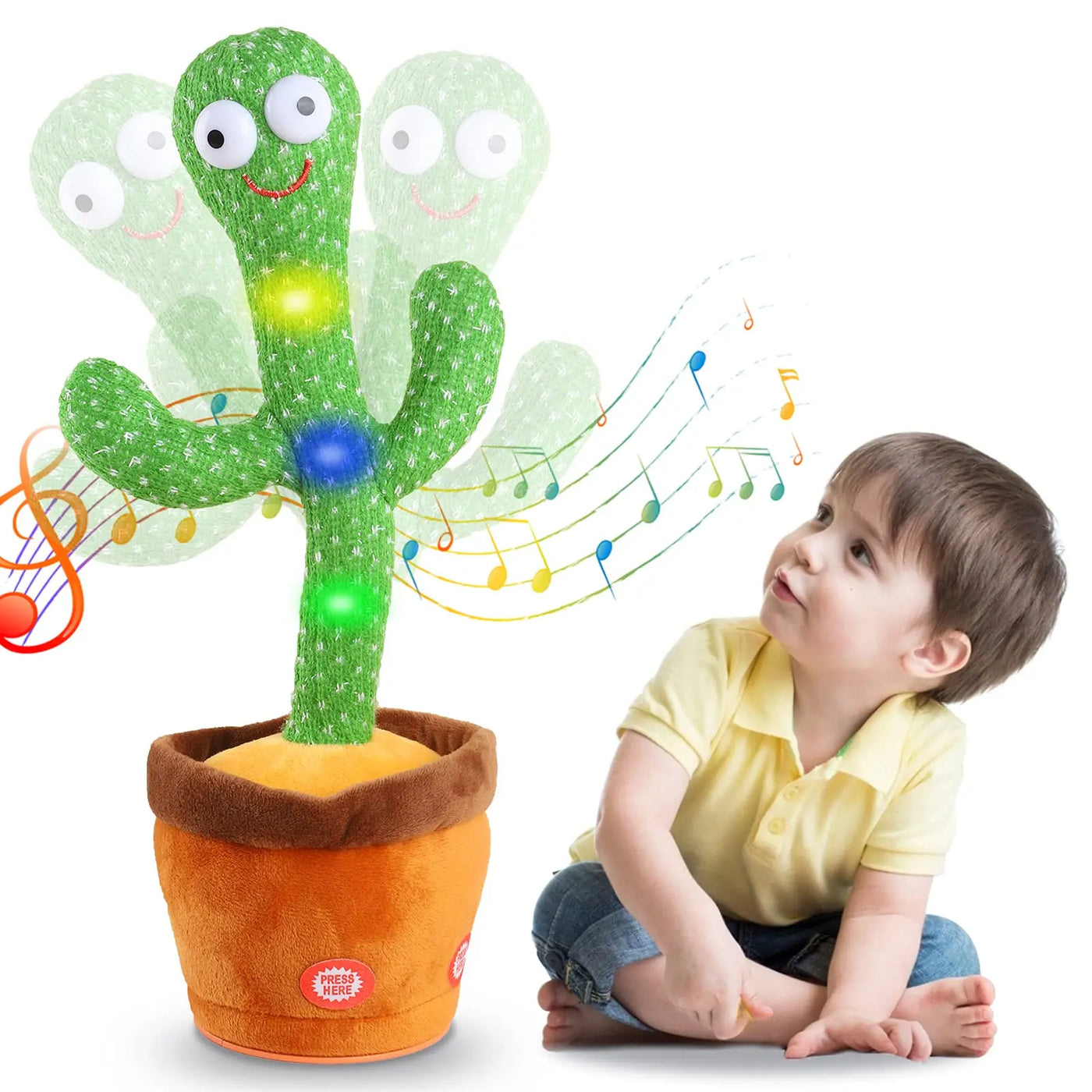 Kids Dancing Talking Cactus Toys