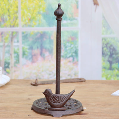 Cast Iron Gardening Owl Kitchen Tissue Holder