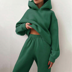 Casual Hooded Sweater Two-Piece Tracksuit