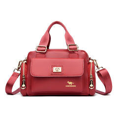 Multi-Functional PU Leather Shoulder Messenger Bag