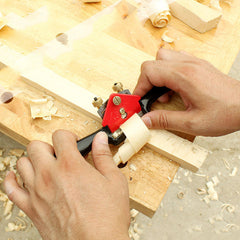 Adjustable Wood Spokeshave - Angle View Double Screw Adjustment Structure