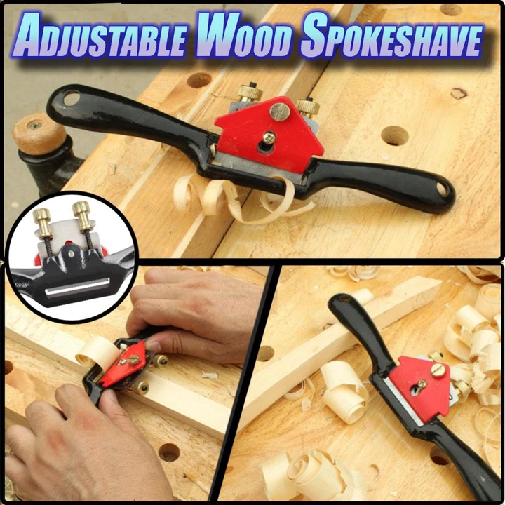 Adjustable Wood Spokeshave - Top View Precision Cast Malang Steel Handle
