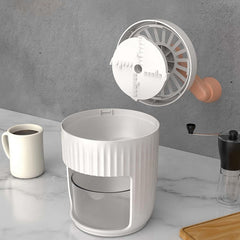 Hand-Crank Ice Crusher & Shaver – Small Household Smoothie Machine