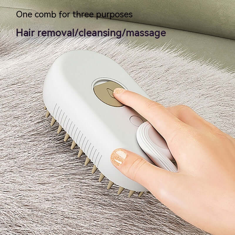 3-in-1 Electric Pet Grooming Steam Brush
