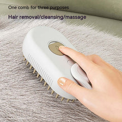 3-in-1 Electric Pet Grooming Steam Brush