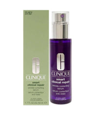 Clinique Smart Clinical Repair Wrinkle Correcting Serum packaging and bottle, featuring advanced anti-aging formula.