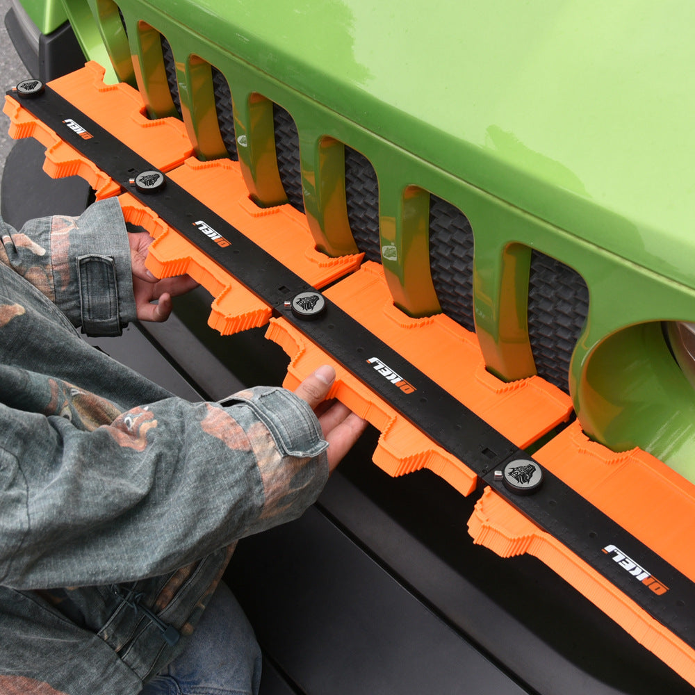 Contour Gauge with Lock - In Use on Stair Edge Profile Copying