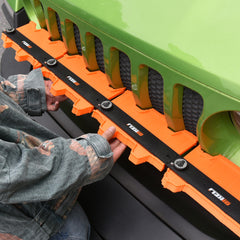 Contour Gauge with Lock - In Use on Stair Edge Profile Copying