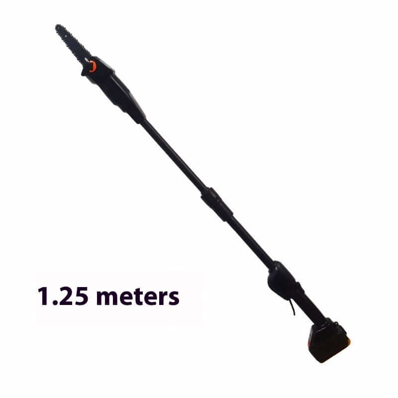 Cordless Electric Pole Saw - Extended Length 1.25 Meters with Rod Attached
