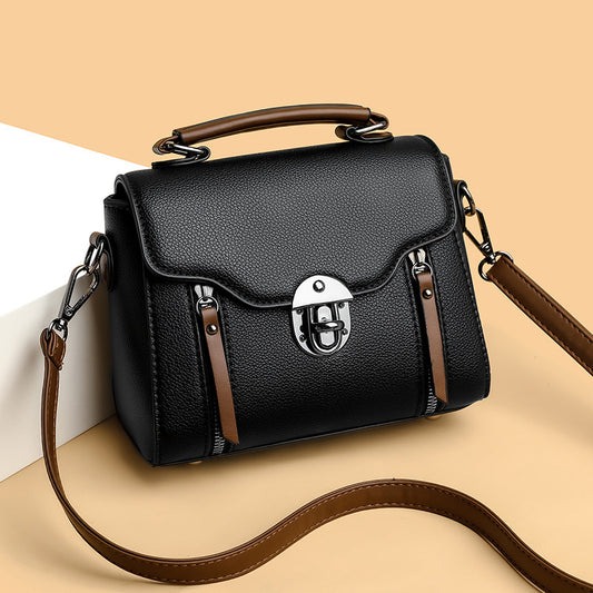 Stylish Portable PU Leather Shoulder Bag