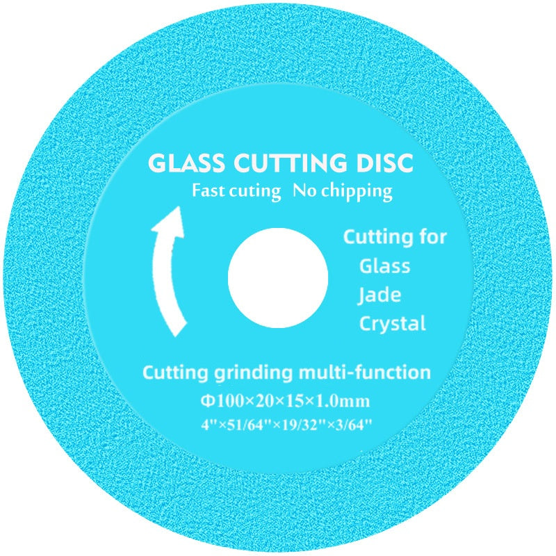 Diamond Cutting Disc - Green Top View 100mm Cross Border Version
