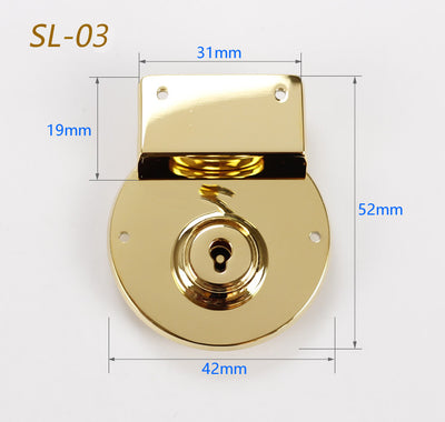 Stainless Steel Luggage Locks Diy Handmade Leather Hardware