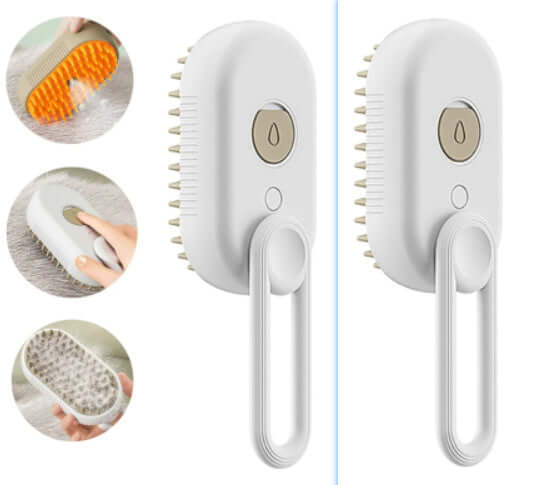 3-in-1 Electric Pet Grooming Steam Brush