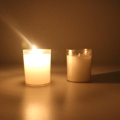 Emergency Lighting Plastic Cup-shaped Prayer Candle