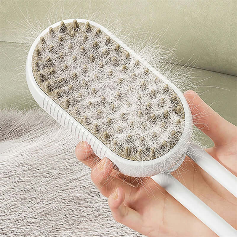 3-in-1 Electric Pet Grooming Steam Brush