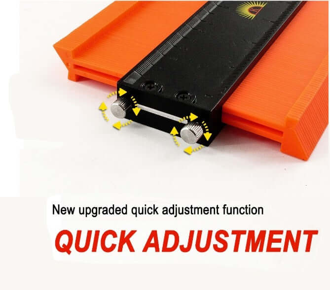 Khorasan 10 Inch Contour Gauge with Lock - Full Length Black Version