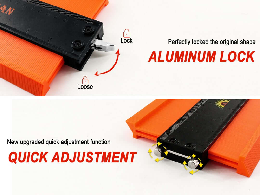 Khorasan 10 Inch Contour Gauge with Lock - Video In Use Flooring and Tiling