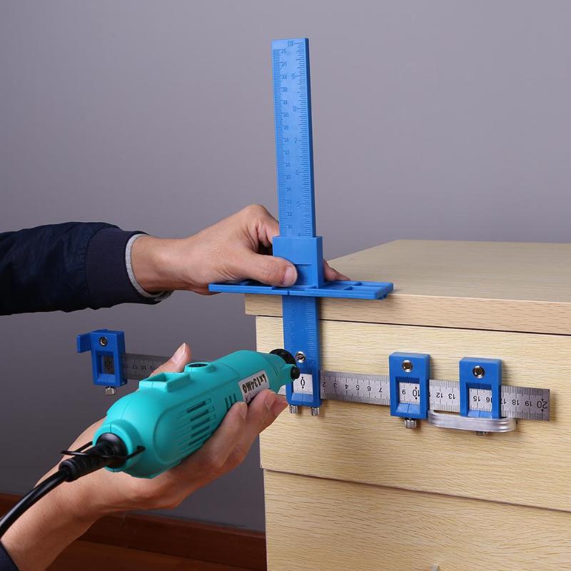 adjustable cabinet hardware jig handle drilling tool