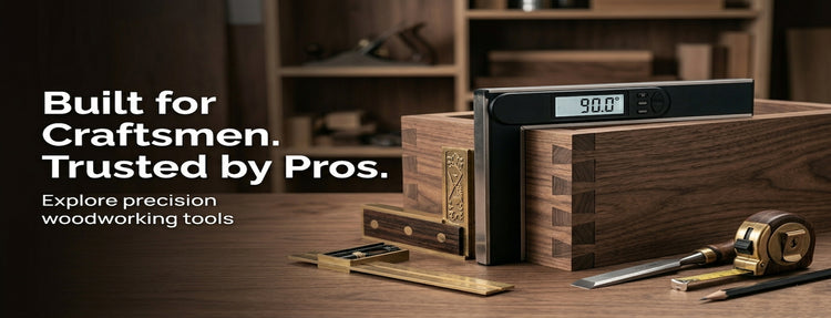 Khorasan Store - Built for Craftsmen Trusted by Pros - Precision Woodworking Tools on Workbench