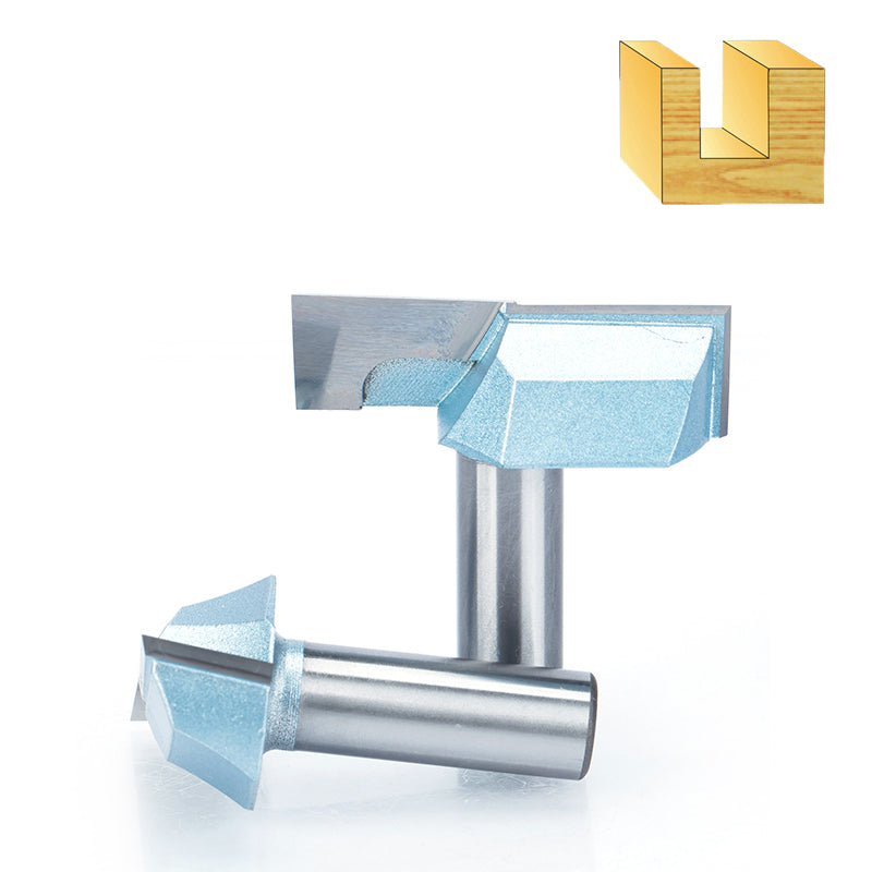 Khorasan Straight Router Bit for Flat Bottom Wood Grooves - Tungsten Steel Flat Milling Cutter