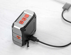 Longyun Laser Infrared Tape Measure - White Version Side View Digital Display