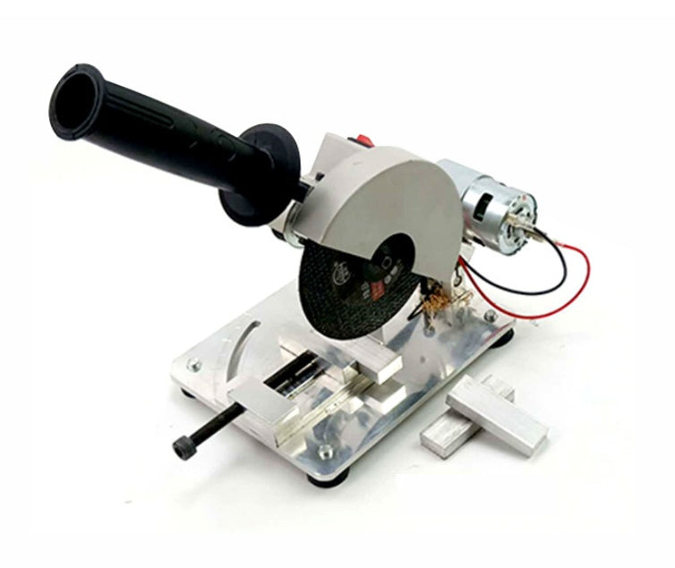 Mini Multifunctional Electric Table Saw - Left Side View 45 Degree Cutting