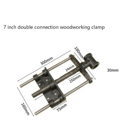Solid Wood Holding Clamp - Dimension Diagram Spot Sample View